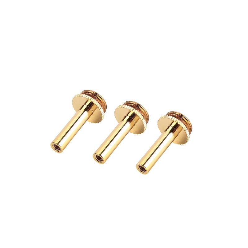Trumpet Valve Connecting Rod Piston Stems, Brass Replacement Parts, Set of 3