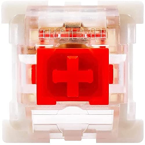 Pack 32 OUTEMU Red Switches 3 Pin Key Switch - Gateron& Cherry MX Equivalent DIY Replaceable Switches for Mechanical Keyboard (Red)