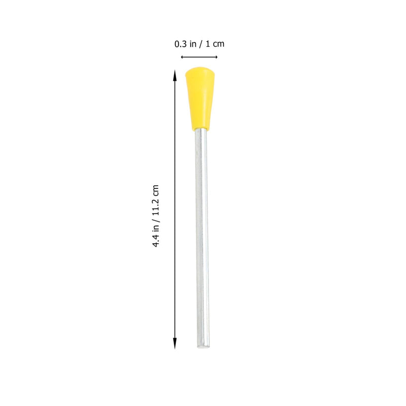Triangle Iron Sticks 10pcs Triangle Dinner Bell Sticks Rhythm Triangles Mallet Cast Iron with Striker Triangle Iron Hammers Forged Metal Triangle Mallets for Outside Instrument