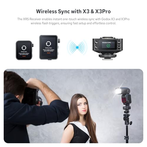 Godox XR S TTL Wireless Flash Receiver for Sony, 2.4G HSS Remote Trigger