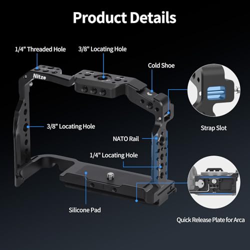 Nitze Z6 III Cage for Nikon Z6 III Camera - T-N05A