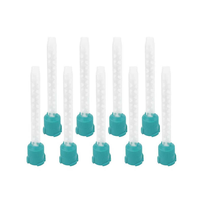 Dental Impression Mixing Tips, YOUYA DENTAL 50pcs Dental Intra Oral Tips for Dentistry Materials Mixing Tube Disposable Silicone Rubber Head Lab Products - Green 50Pcs NT7002-Green