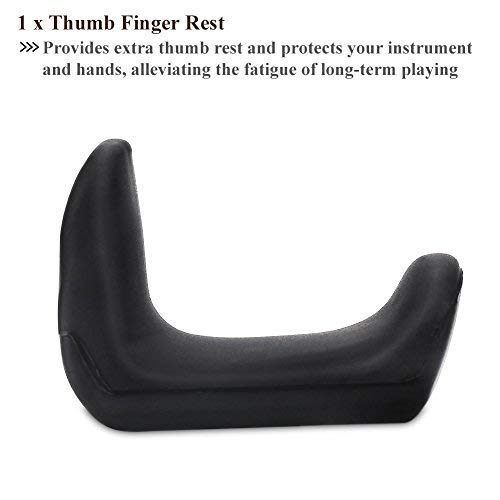 Rubber Clarinet Thumb Rest Cushion Protector 2pcs Comfortable Oboe Thumb Cushion 1.45-1.75cm Rubber Thumb Finger Rest Cushion for Oboe Clarinet Instruments(1.5mm+3.5mm)
