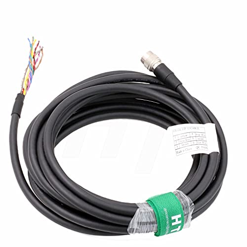 Hirose 12 Pin Female HR10A-10P-12S to Flying Cable for Allied AVT GigE, Sony DXC, Panasonic, Hitachi, Jai, Basler, Dalsa, Teli, Toshiba Camera (Straight 12-pin, 1 m) Straight 12-pin