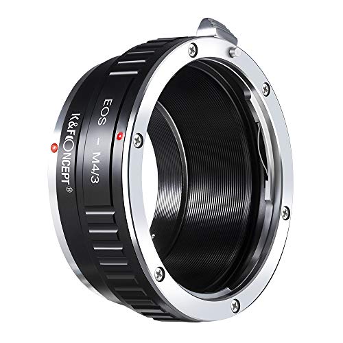 K&F Concept Lens Mount Adapter Compatible with Canon EOS (EF/EF-S) Mount Lens to M4/3 (Micro Four Thirds) MFT Olympus Pen and Panasonic Lumix Cameras EF&EF-S