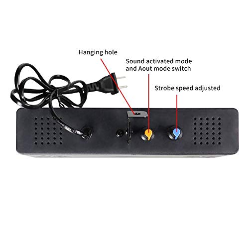 Stage Strobe Light, Super Bright Flash Stage Lighting, Sound Activated and Speed Control RGB Strobe Light, Flash Party Lighting for Wedding, Xmas, Birthday, Club, DJ (270 LED) 270 LED
