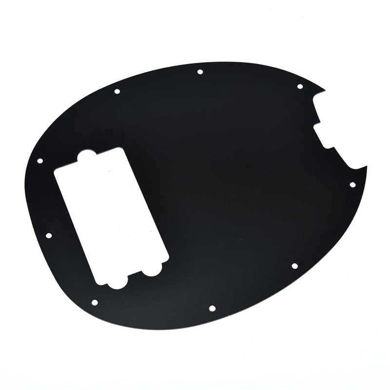 KAISH Metal Aluminium Anodized Bass Pickguard Scratch Plate for Music Man Classic 4 String StingRay Bass Black
