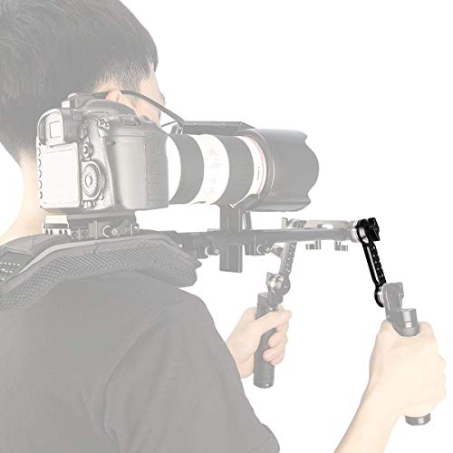 NICEYRIG Rosette Extension Arm for ARRI Standard M6 Thread Mount Applicable for Handgrip Heavy Shoulder Rig Support System