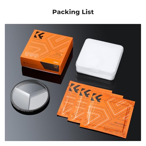 K&F CONCEPT 58mm Rotatable Triangular Prism Camera Lens Filter