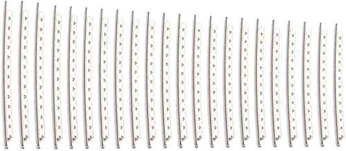 [AUSTRALIA] - 24Pcs Guitar Fret Wires, Copper Bass Fret Wires Fingerboard for Electric Guitar Accessories 2.2MM, Silver 