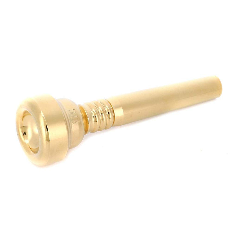 Dilwe Trumpet Mouthpiece 17C Gold Plated Wind Musical Instrument Accessory