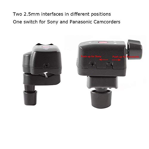 Camcorder Zoom Control Remote Controller with 2.5mm Jack Cable for Panasonic LANC GH5 180A 130AC DV Acc Sony 190P 150P 198P VX2000E 2100E 2200E FX1000E