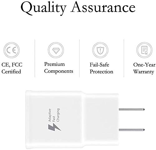 Designed for Samsung Galaxy Tablet,Adaptive Fast Charger for Samsung Galaxy Tab A 10.1/8.0/7.0/9.7 Tablet,Tab E Tablet,S7,S7 Edge S6,S6,Note 4 Tab S 10.5,A 9.7,4 and More