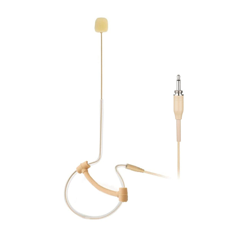 [AUSTRALIA] - Single Ear Headset Microphone Earset Headworn Mic for Wireless System Bodypack Transmitter with 1.2m Cable and Windscreen 3.5mm Mono Male Screw Plug 