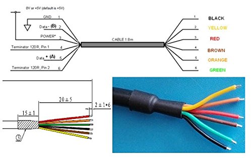 FTDI chip USB to 3.3v TTL UART Serial Cable, Wire end, 6ft, TTL-232R-3V3-WE Compatible