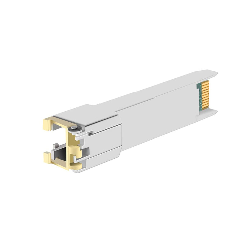SFP RJ45 Module Transceiver, 10/100/1000Base-T, 1.25G, Up to 100m | Gigabit Copper SFP for Cisco, Ubiquit UniFi, TP-Link, Meraki, Intel, Mikrotik, Netgear and More 10/100/1000Base-T: 100m