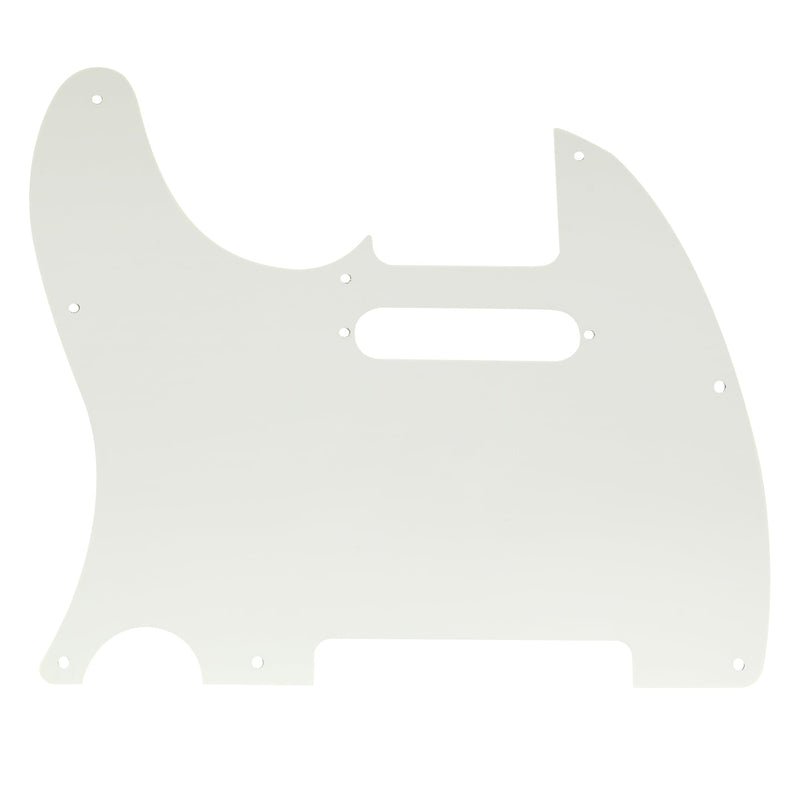 [AUSTRALIA] - Musiclily 8 Hole Tele Pickguard TL Guitar Pick Guard Scratch Plate for USA/Mexican Fender American Standard Telecaster Modern Electric Guitar, 3Ply Aged White 