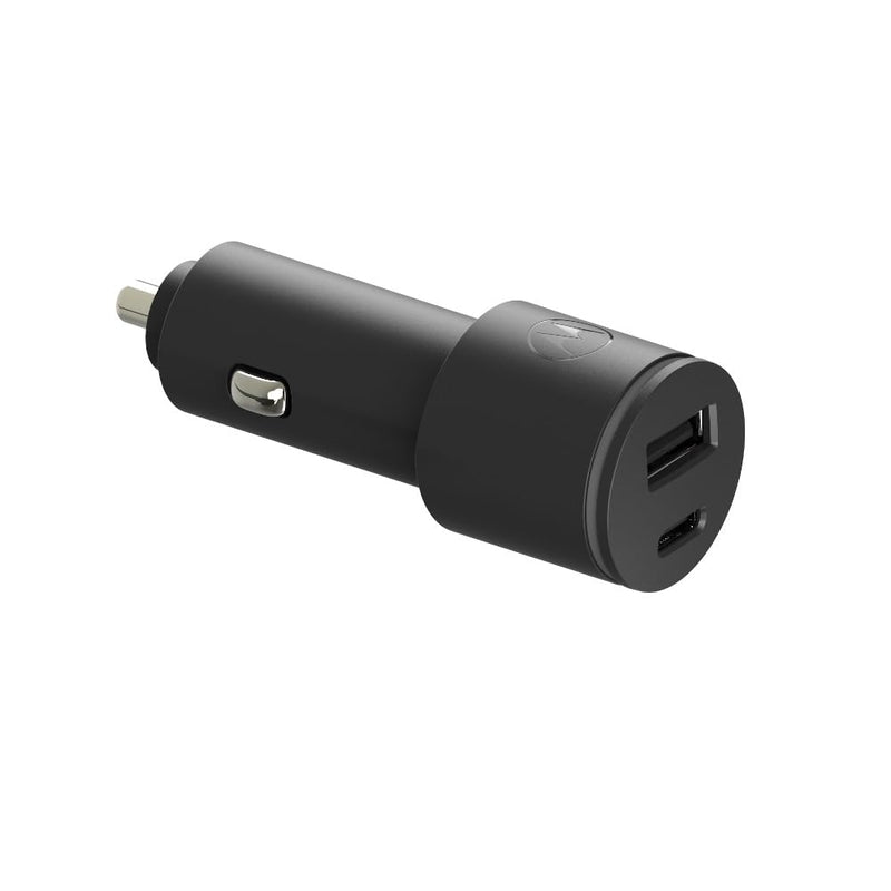 Motorola TurboPower 45W Dual Port Car Charger + 50W Dual Port Charger + 2m Black Silicone Cable