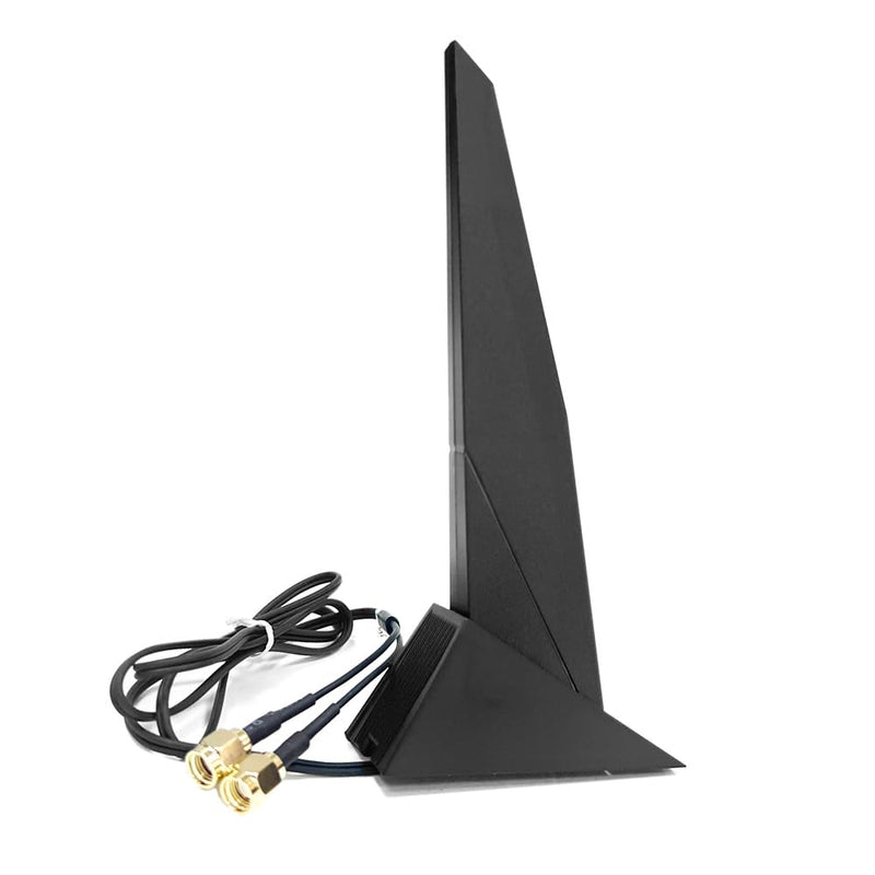 [AUSTRALIA] - External WiFi 6 6E Antenna 2.4G/5G Magnetic Base Antenna PC Desktop Computer for Asus Rog Strix Z690 B460 B360 H610 H670 M13H M12 M11 WiFi 2T2R Motherboard Card (Cable 80cm/2.7ft) 
