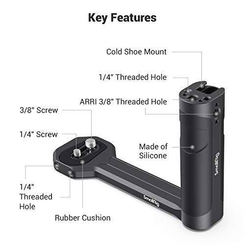 SmallRig Aluminum Side Handle Fits for DJI Ronin-S/SC/RS 2/RSC 2/RS 3/RS 3 Pro/RS 3 Mini/RS 4/RS 4 Pro & for ZHIYUN Crane 2S/2/V2 & for MOZA Air 2/AirCorss 2 Gimbals - 2786