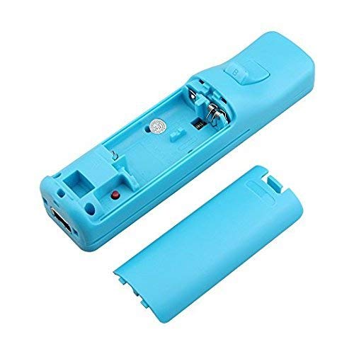 [AUSTRALIA] - Remote Controller for Wii, Wii Remote and Nunchuck Controllers with Silicon Case and Strap for Wii and Wii U (Blue) Blue 