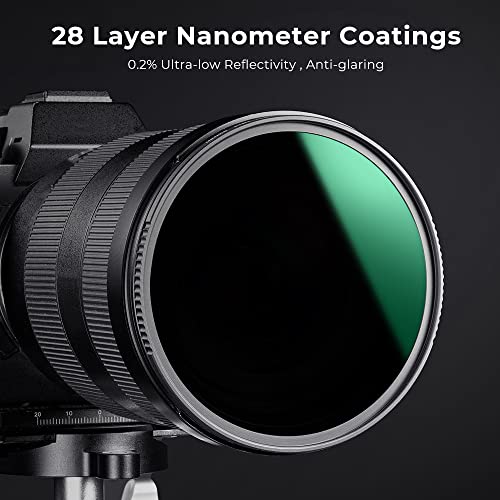 K&F CONCEPT 82mm ND1000 (10-Stop Fixed Neutral Density Filter) Lens Filter