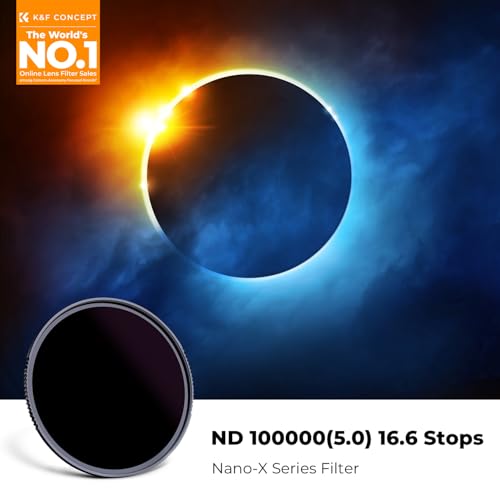 K&F CONCEPT 55mm ND100000(16.6 Stops) High Definition ND Lens Filter