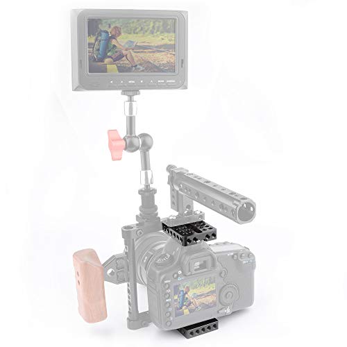 CAMVATE Top Cheese Plate + Camera Base Plate for DIY DSLR Camera Cage Rig
