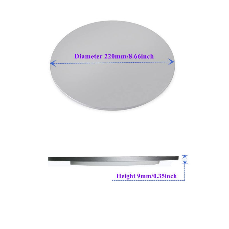 Aluminum 360° Rotation Monitor Swivel Base for Computer Screen Monitor | Turntable Stand Flat Panel TV Rotating Mat for iMac Laptop Potted Plants Arts Crafts Products Display Stand