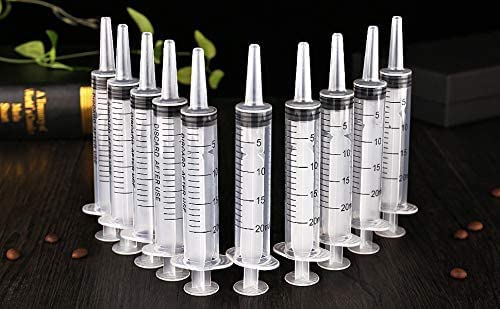 Gufastoe Pack of 30 20 ml Syringes with Protective Caps for Small Pet Feeding Industrial Precision Application Pack of 30 - 20 ml