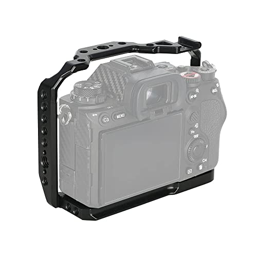 NICEYRIG Lightweight Full Cage for Sony Alpha 1, A7IV, A7RIV, A7SIII, A7RIII, A7III, A9, A9II Mirrorless Camera- 437