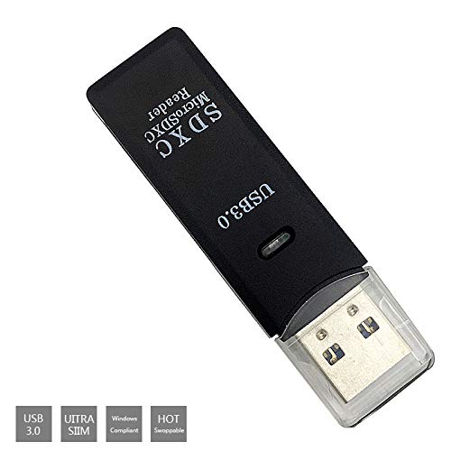 CFIKTE USB Card Reader，2 in 1 USB 3.0 HighSpeed Memory Card Reader Adapter for Micro SD, Micro SDHC, Micro SDXC, TF, SD Card, SDHC, SDXC, Dual Slots Hub,Up to 5Gbps Write and Read Speed (2 Pack) 2 PACK