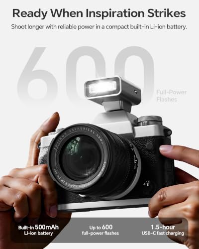 PHOTOOLEX G02 Mini Camera Flash GN10 45g USB-C Speedlite