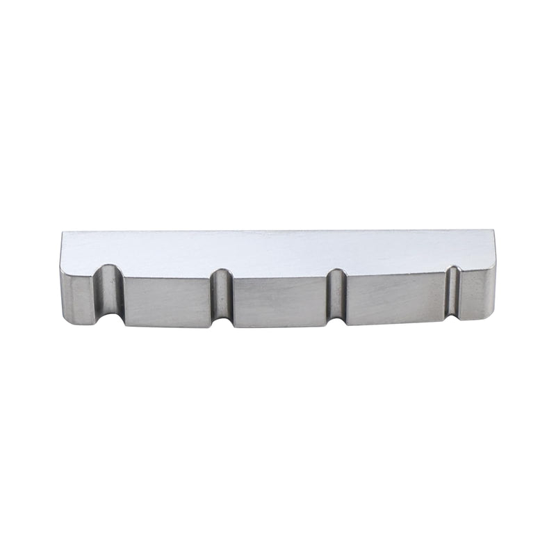 Titanium alloy Bass Guitar Nut Pre-cut Slot 4 String Bass Nut for Electric Bass Guitar Replacement Parts (43mm×7.7mm×5.8mm) 43×7.7×5.8mm