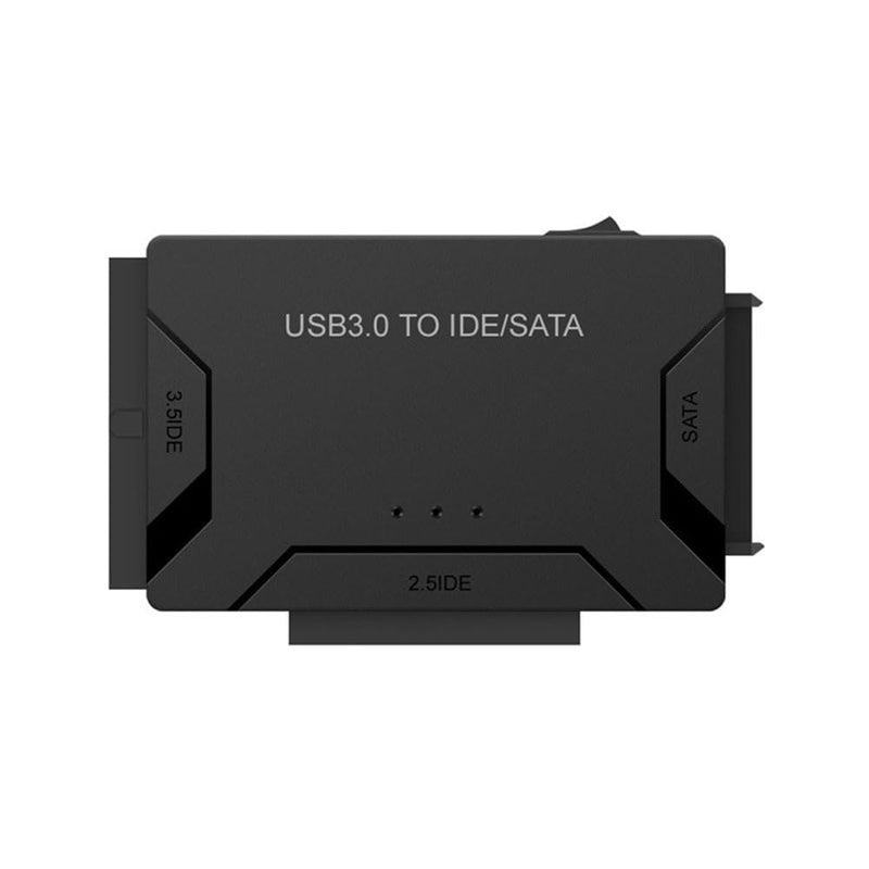 USB 3.0 to SATA or IDE Adapter, Hard Drive Adapter Cable for 2.5"/3.5" SATA HDD/SSD Drive Data Transfer with Power Supply