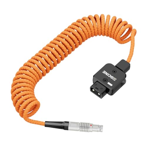 ZGCINE DT-LM D-Tap to LM 2-Pin Male Coiled Power Cable for RED/for ARRI