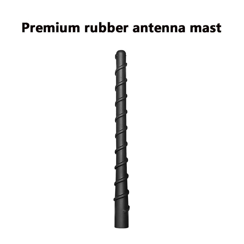 for GM Truck Short Antenna Fit for GMC Sierra 1500-3500 Denali (1999-2024) | Chevy Silverado 1500-3500 (1999-2024) | 7" Spiril Flexible Rubber Antenna, Optimized AM/FM Radio Reception Accessories