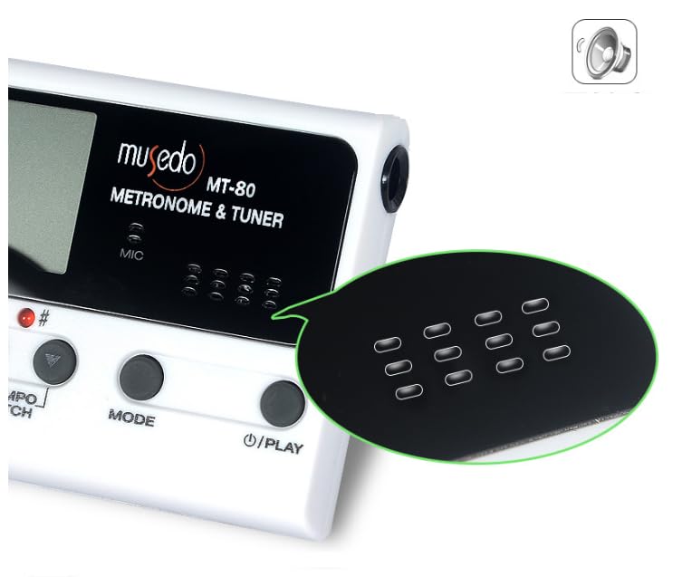 3-in-1 Digital Metronome, Tuner & Tone Generator for Guitar, Bass, Violin & Ukulele. 0.1Hz Precision, 5 Modes, Rechargeable, 30-280 BPM Beat Range. Professional Musician's Tool.