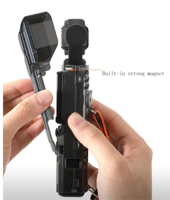 Protective Case Set For DJI Osmo Pocket 3,Protective case+gimbal transparent protective cover+safety cord,impact-proof All-around protection for gimbal, lens and screen