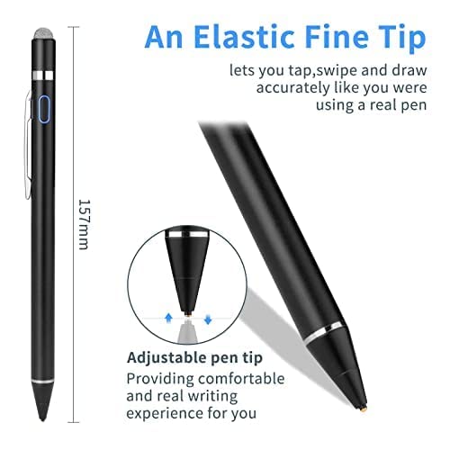 Stylus Pen for Lenovo Yoga Pencil, EVACH Digital Pencil with 1.5mm Ultra Fine Tip Stylus for Lenovo Yoga, Black