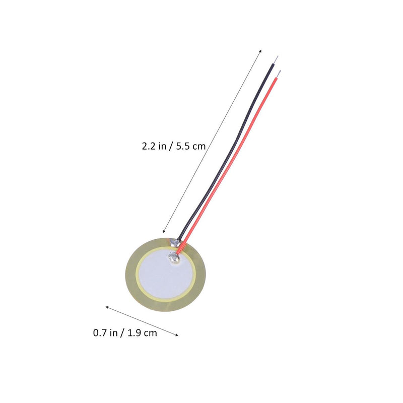 [AUSTRALIA] - Hemobllo Piezo Elements Buzzer, 20 mm Acoustic Pickup, Piezo Converter Element, Piezo Discs, Disc Pickups for Watches, Acoustic Guitar, Electronic Doorbell, Alarms, Pack of 20 