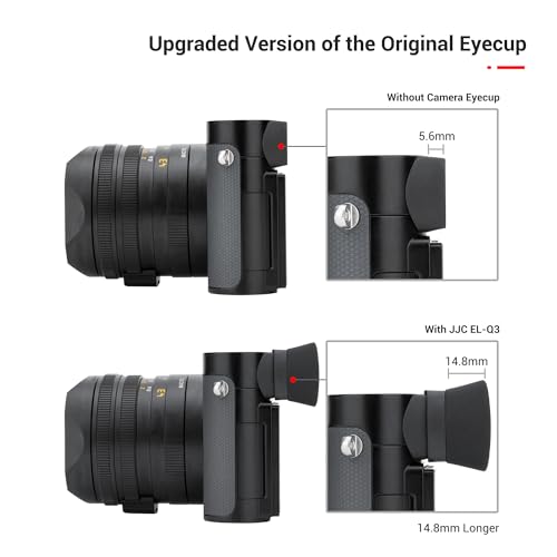 JJC Silicone Eyecup Viewfinder for Leica Q3 43 & Q3 with Extended Design
