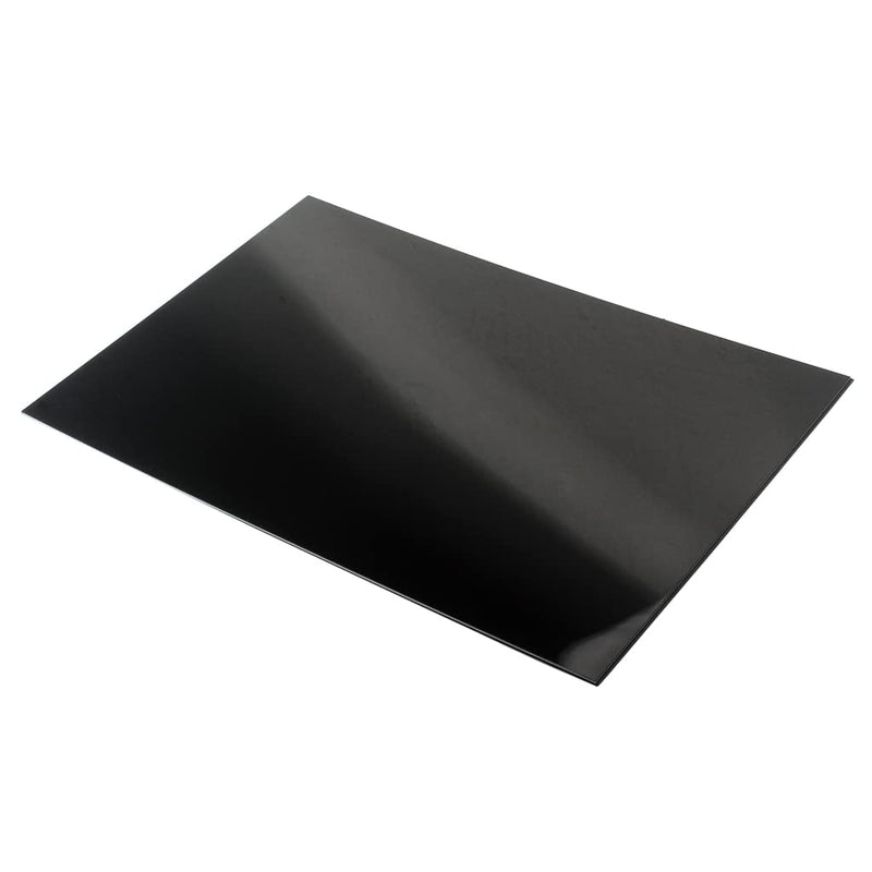 Guitar Bass Pickguard Blank Material, 17.3x11.4 IN Pick guard DIY Sheet Scratch Plate Backplate for Strat Tele Guitar Jazz P Bass 29x44cm (Black 3 Ply (BWB)) Black 3 Ply (BWB)