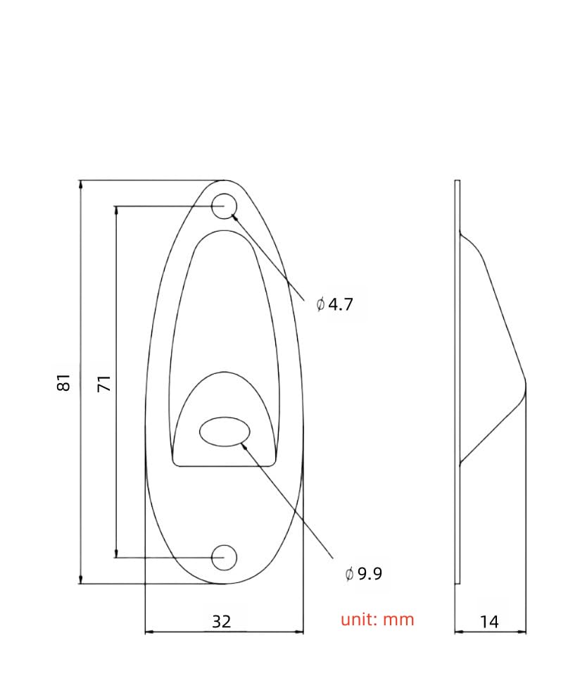 Guyker Guitar Input Jack Plate, Iron Oval Boat Shape Jackplate Socket Ferrule Output Curved GJ008 Rainbow + GJ007 Cover Combo Set for Electric Guitar Bass Replacement Parts GJ007+GJ008 rainbow