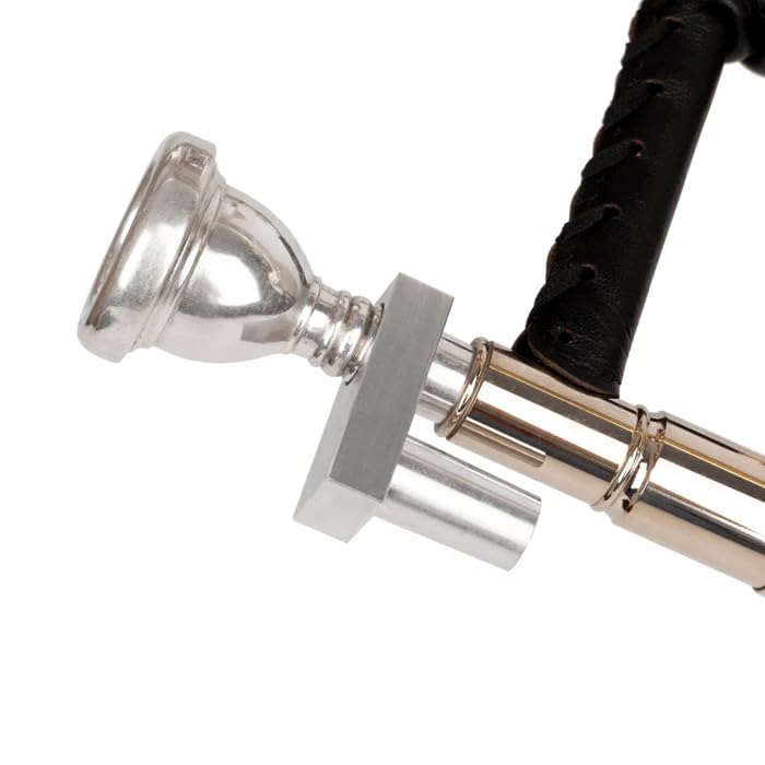 Trombone Embouchure Trainer - Tb.E.T. Lip Buzzing Tool for Trombone Practice, warm-ups and exercises. Aluminium Embouchure Training Device For Lip Buzzing. Practice Aid for Large shank mouthpiece
