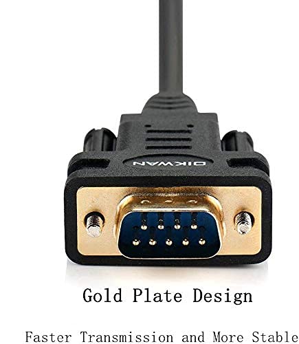 USB to RS232, OIKWAN USB Serial Adapter with FTDI Chipset,USB 2.0 to Male DB9 Serial Cable for Windows 10, 8, 7, Vista, XP, 2000, Linux and Mac OS(6ft)… 6FT USB to DB9
