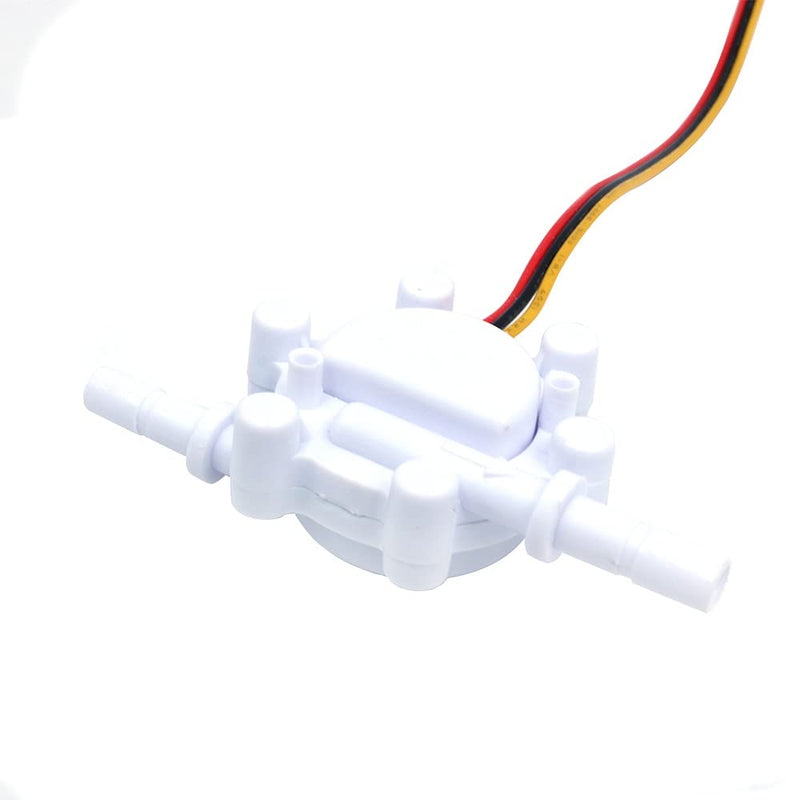ANCLLO 1/4" Hall Effect Water Flow Sensor Switch Flow Meter Meter Liquid Meter DC 5V 0.25-5L/min