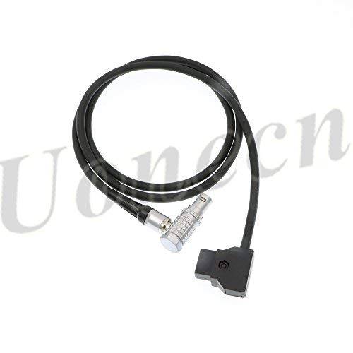 Uonecn D-Tap to 6 Pin Female Right Angle Power Cable for RED Komodo-X, V-Raptor, DSMC2 Epic & Scarlet, for DJI Ronin 4D High-Bright Monitor, 39.4in/1M Right Angle 6 Pin 39.4inch/1m