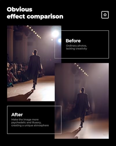 K&F CONCEPT 58mm Center Field Split Diopter Effect Filter Keeps The Focus