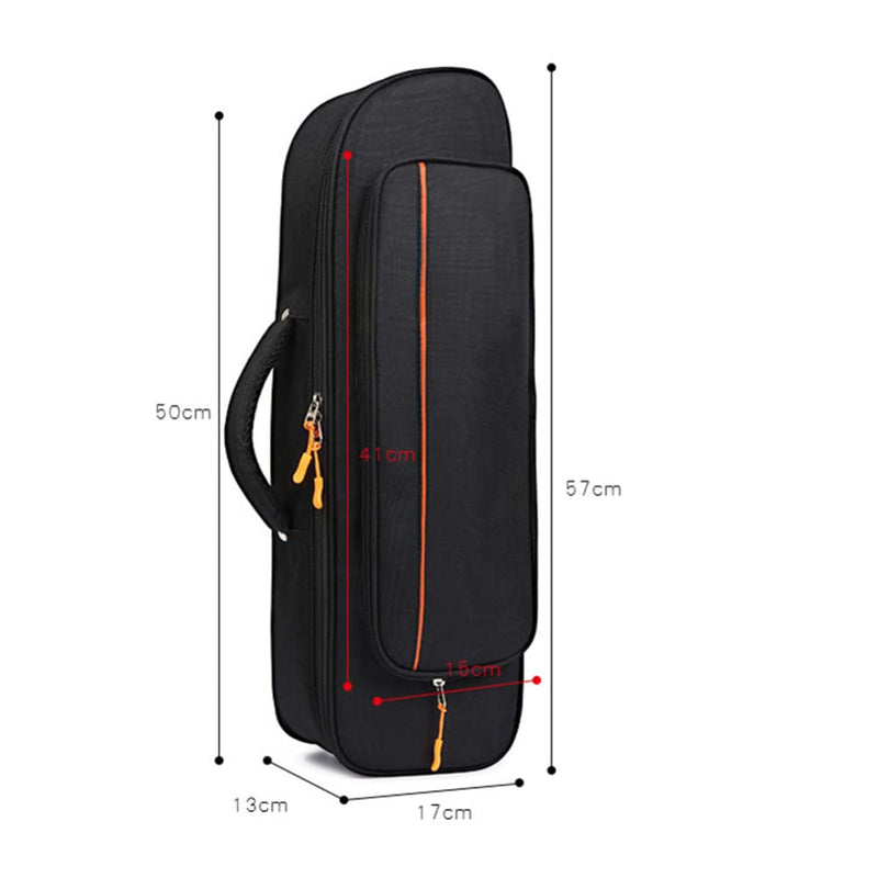 Vaguelly Trumpet Bag Trumpet Backpack Case Lightweight Trumpet Gig Bag with Adjustable Shoulder Straps, Musical Instrument Pouch Outdoor Trumpet Carrying Bag Trumpet Holder